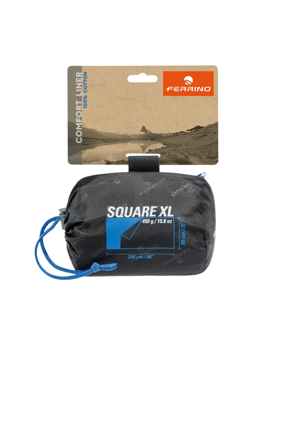 Ferrino COMFORT LINER SQ XL blu- Sacs Drap | Trekking