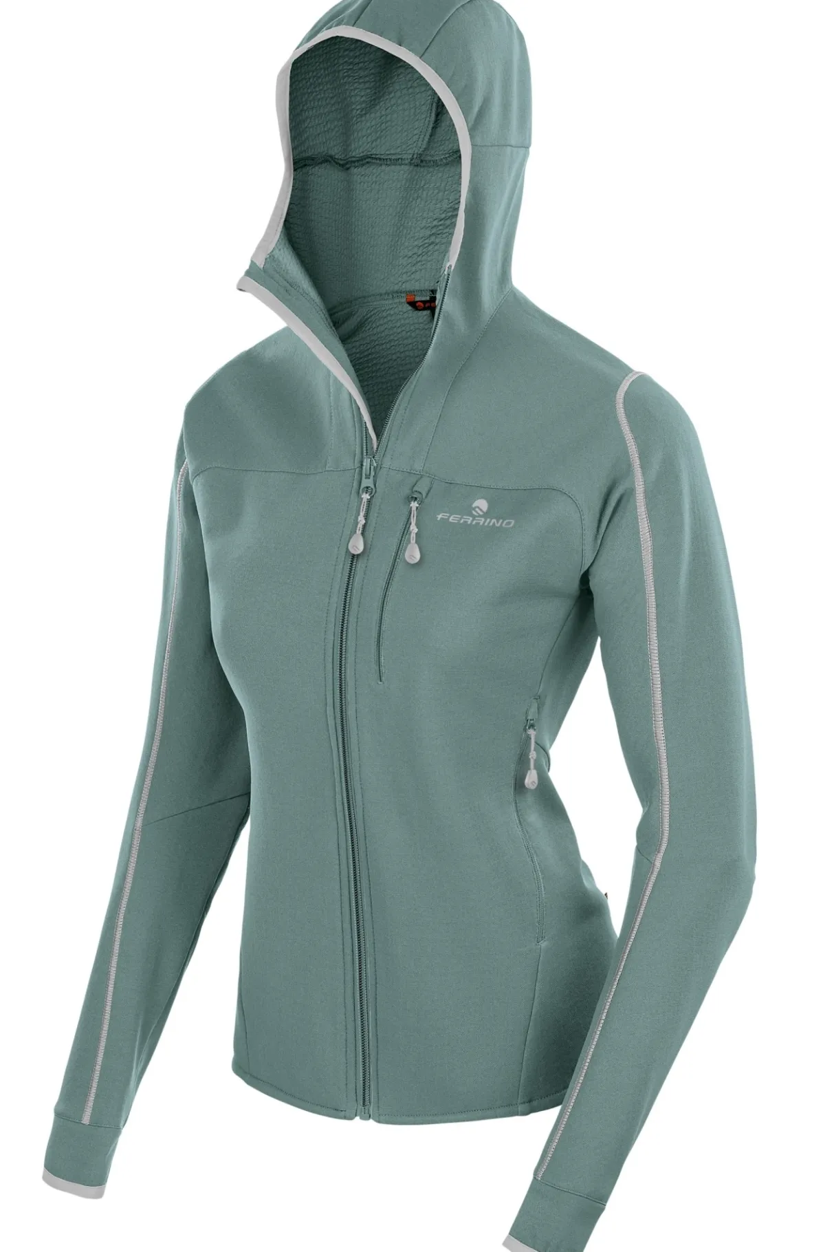 Ferrino ROZES JKT WOMAN ice green-Femme Fleece | Alpinisme Et Ski De Randonnée