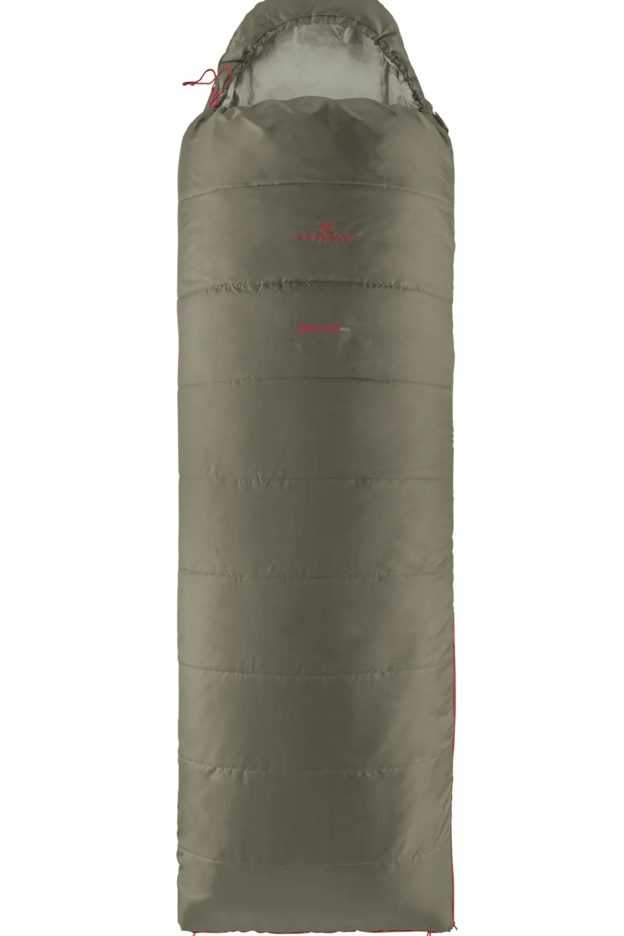 Ferrino SLEEPINGBAG BRYCE SQ zip left green- Synthétique | Trekking