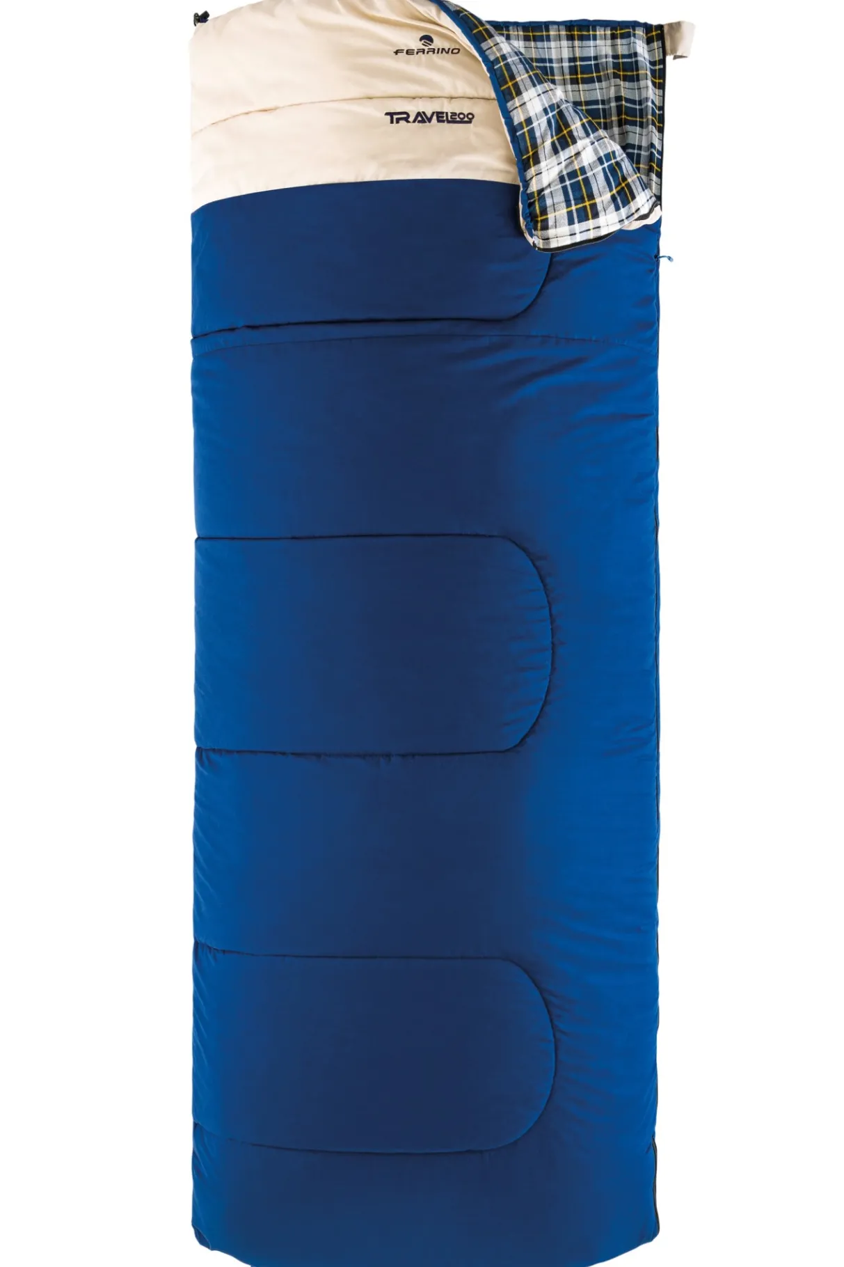 Ferrino SLEEPINGBAG TRAVEL 200 blu- Synthétique | Camping