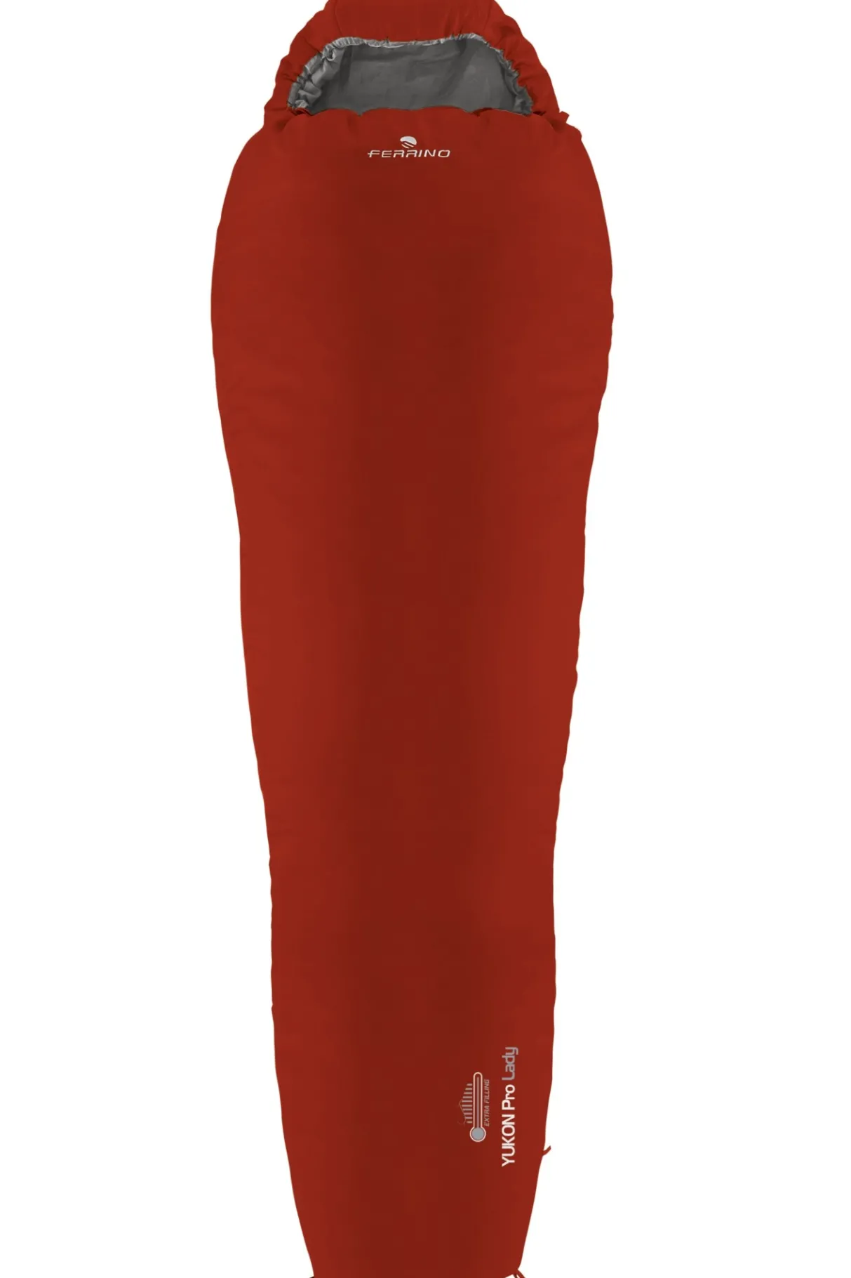 Ferrino SLEEPINGBAG YUKON LADY rosso- Synthétique | Camping