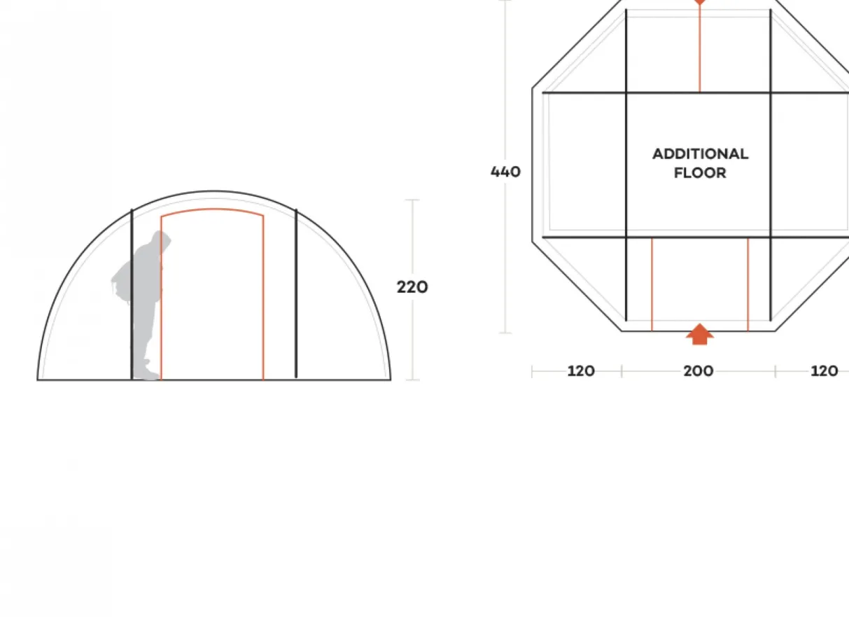 Ferrino TENT CAMPO BASE FIRST AID WITH INNER TENT- Expedition | Expedition