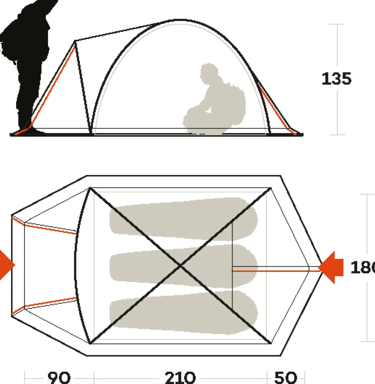 Ferrino TENT SKYLINE 3- Outdoor Classic | Trekking