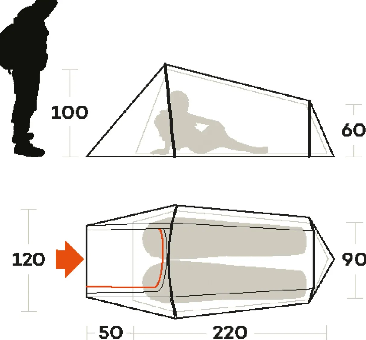 Ferrino TENT SLING 2- Ultra Light Adventure | Trekking